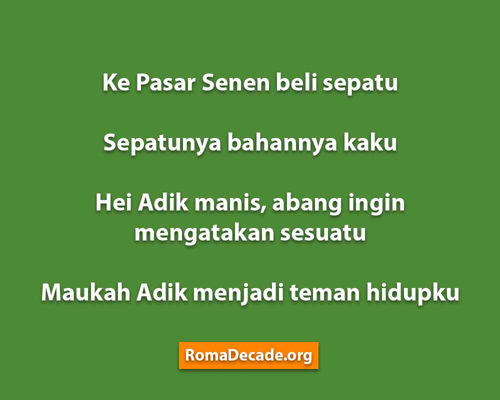 Pantun Untuk Pacar Yang Romantis