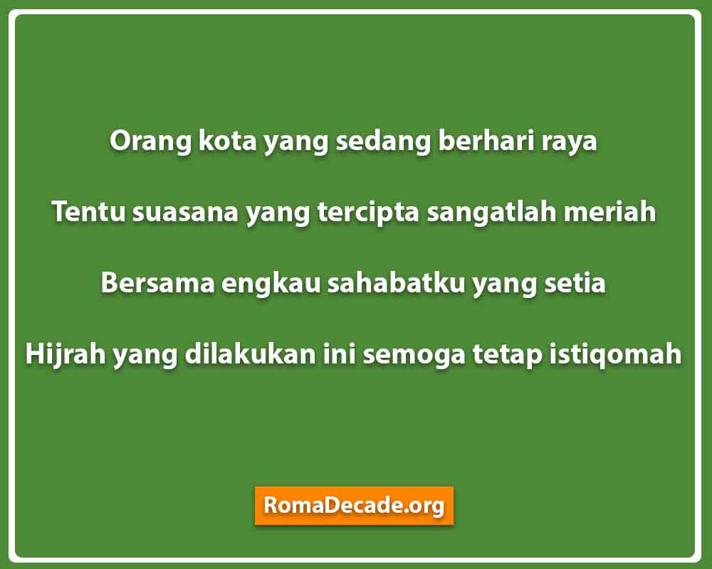 Pantun Untuk Sahabat Yang Sedang Berhijrah