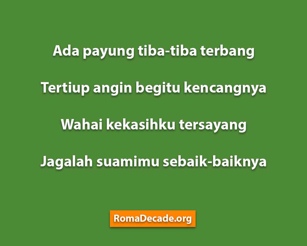 Pantun Yang Ditinggal Menikah Pacar