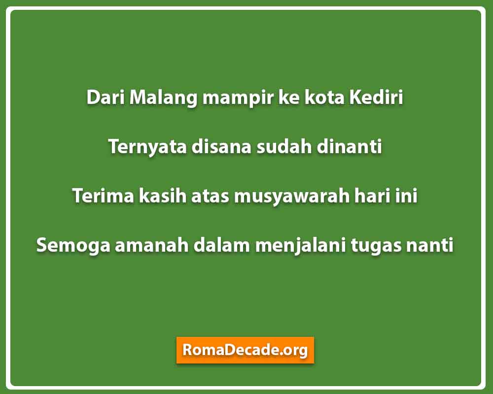 Pantun Untuk Musrebag