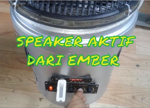 Kerajinan Dari Ember Bekas Cat Model Speaker