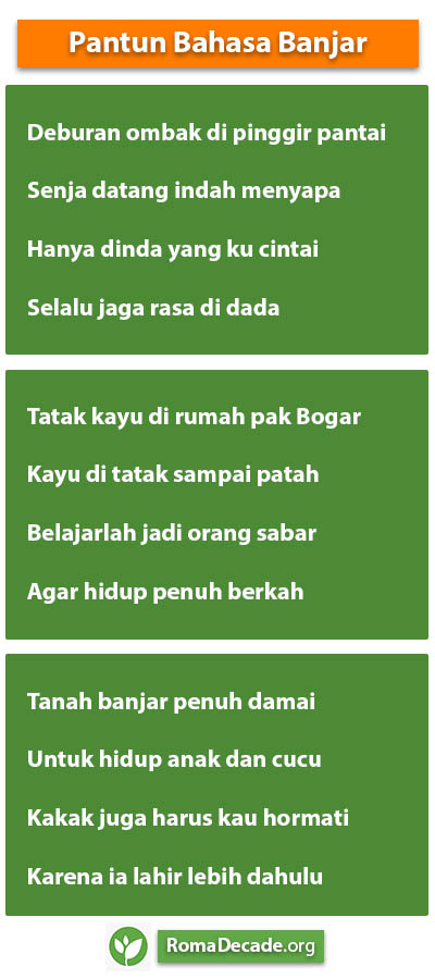 Pantun Bahasa Banjar