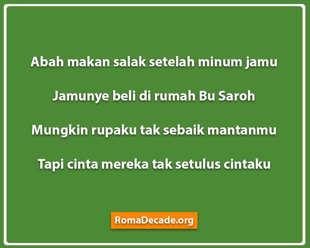 Pantun Bahasa Betawi Untuk Mengungkapkan Cinta