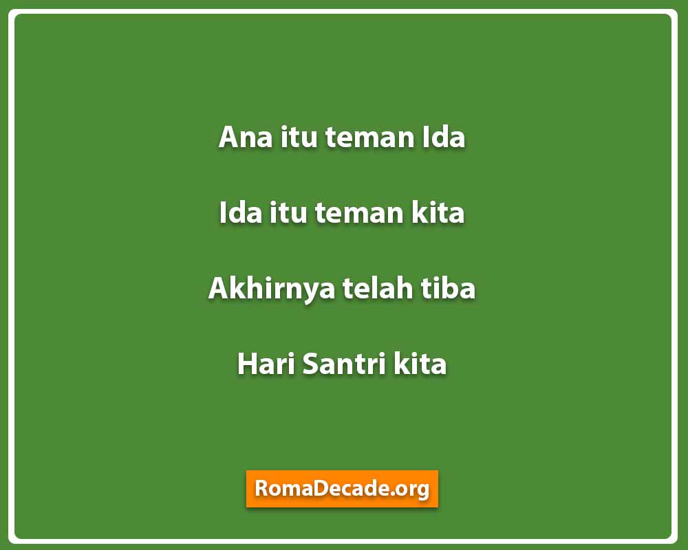 Pantun Hari Santri