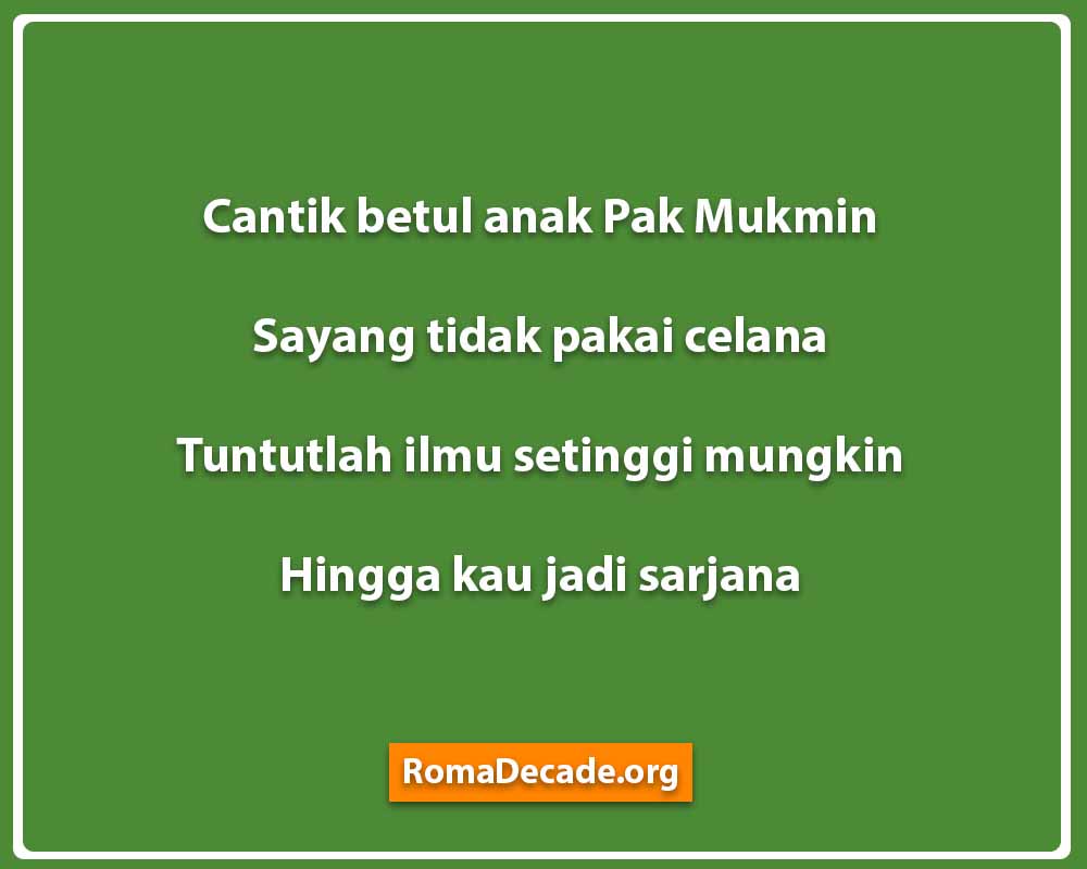 Pantun Jenaka Tema Pendidikan