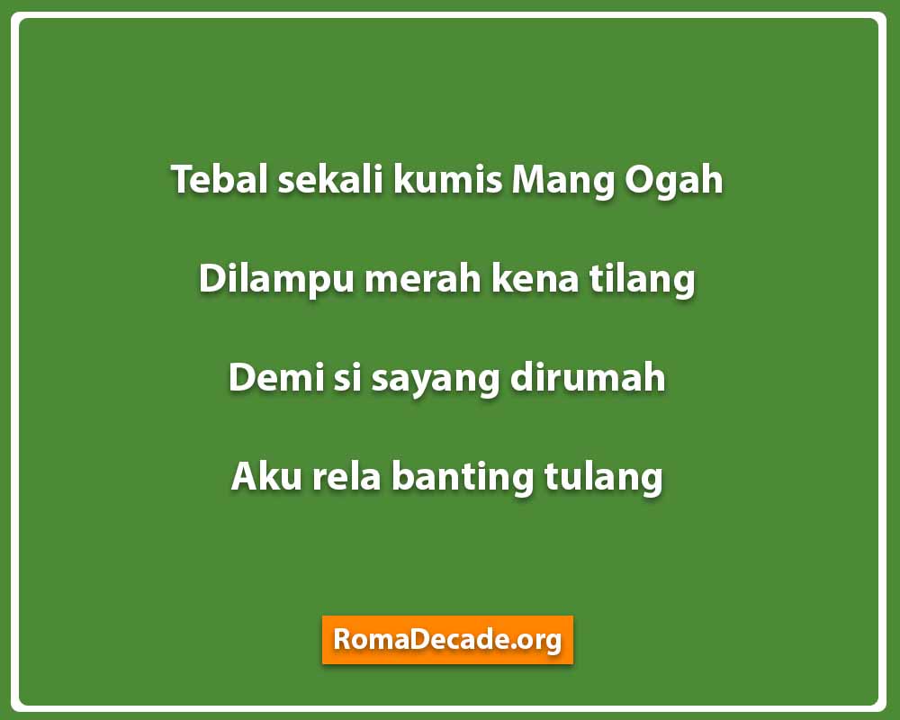 Pantun Jenaka Untuk Istri