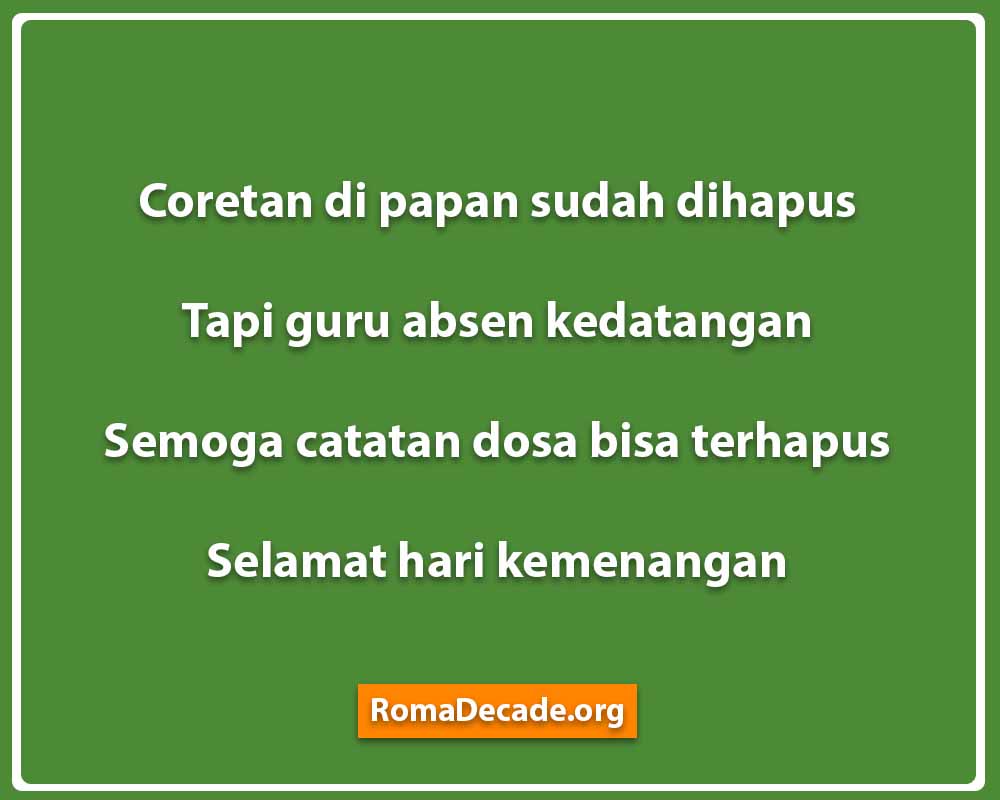 Pantun Lebaran Kocak