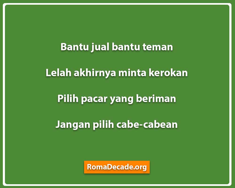 Pantun Lucu Untuk Hiburan