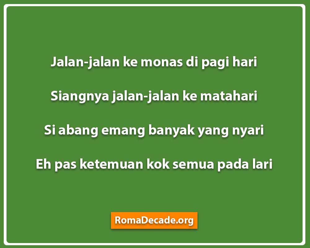 Pantun Menyindir Dalam Betawi