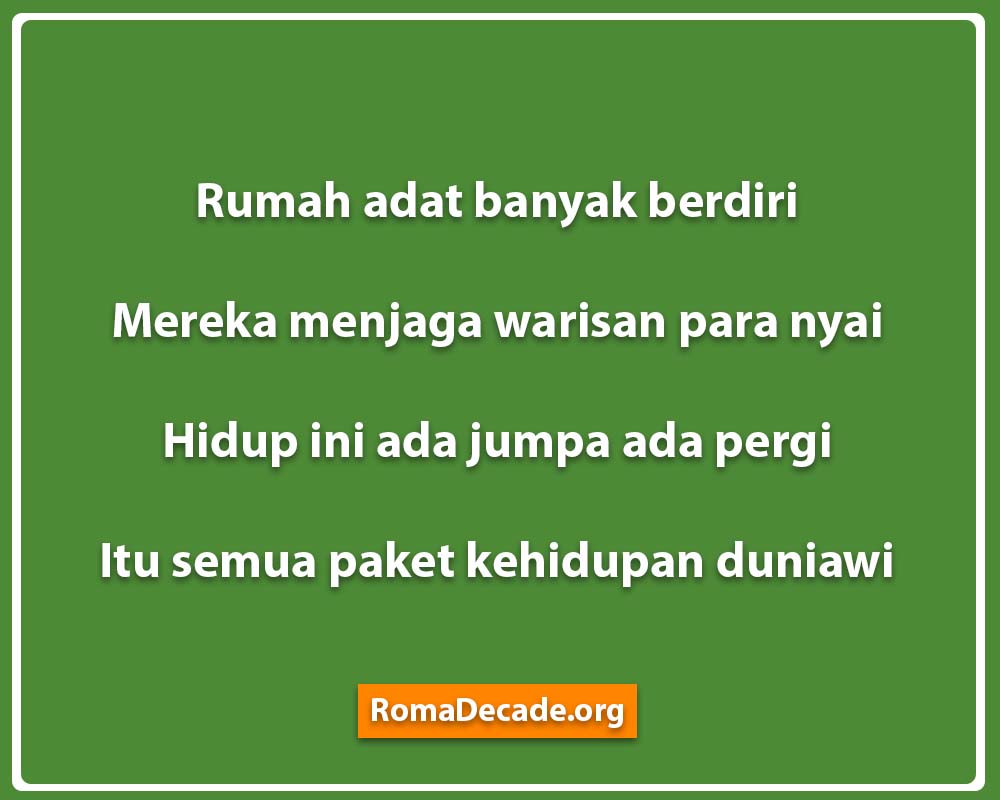 Pantun Perpisahan Bahasa Banjar