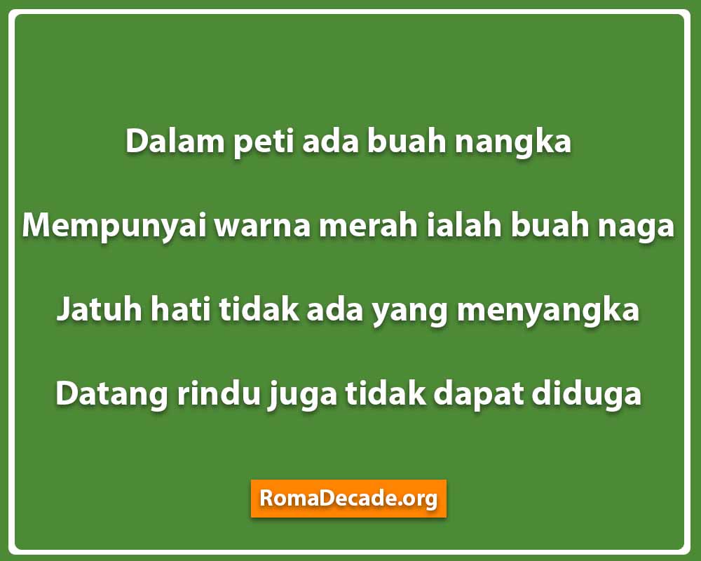 Pantun Rindu Untuk Keluarga