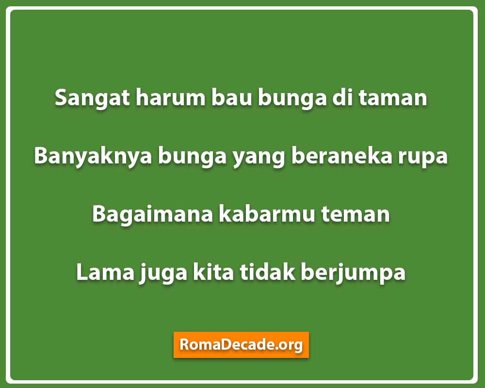 Pantun Rindu Untuk Seorang Sahabat