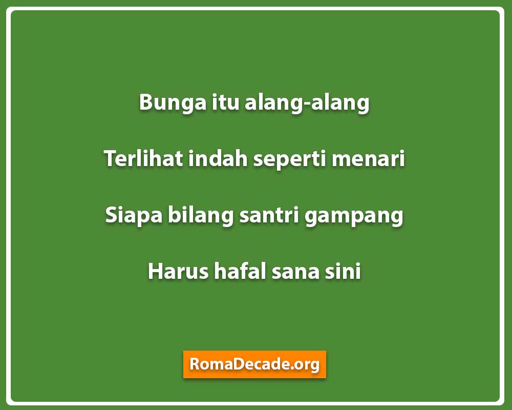 Pantun Tentang Kehidupan Pesantren