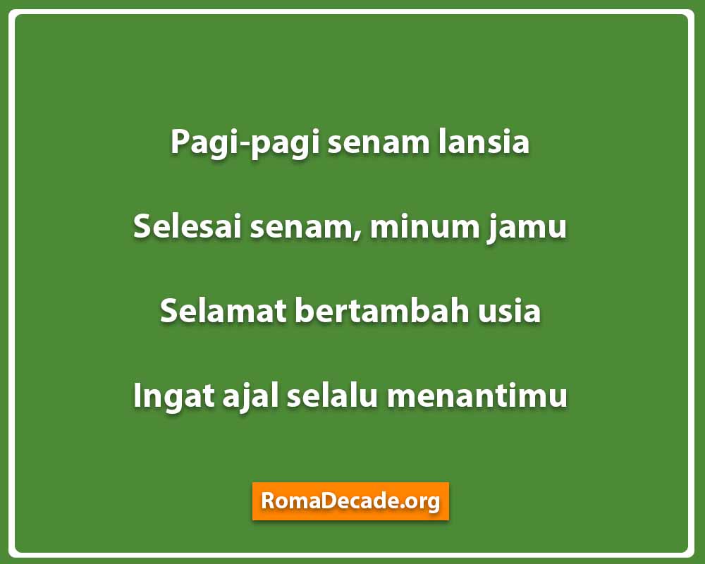 Pantun Ulangan Tahun Jenaka