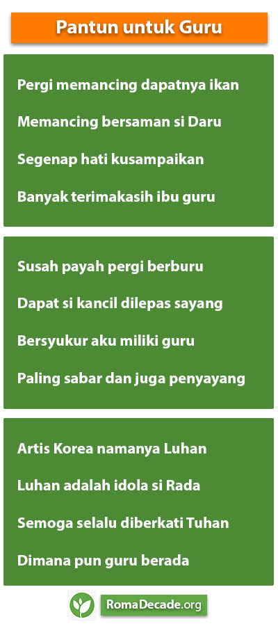 Pantun Untuk Guru