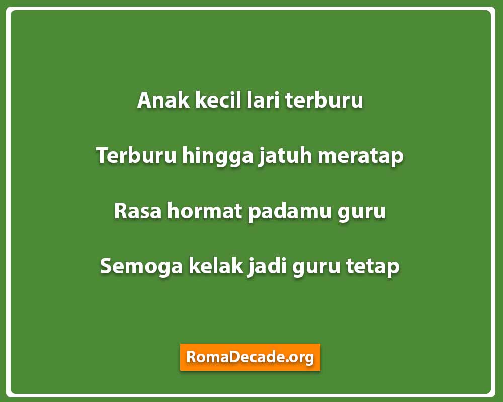 Pantun Untuk Guru Berupa Doa Dan Harapan