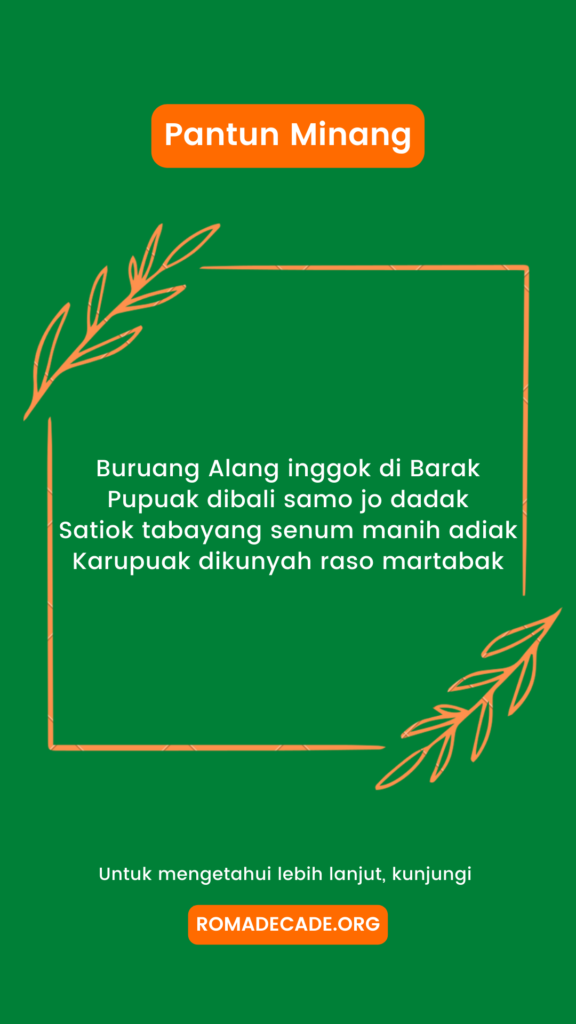 1. Pantun Minang Lawak Jenaka