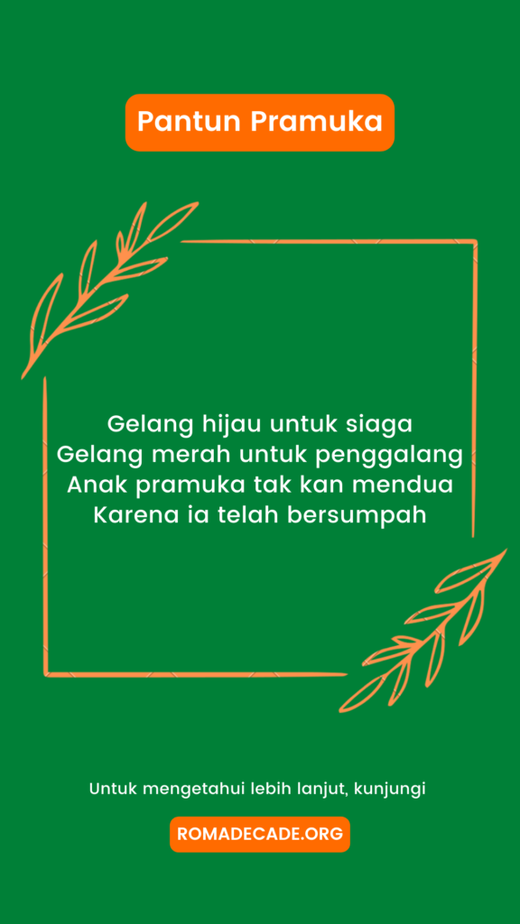 1. Pantun Pramuka Yang Sejati