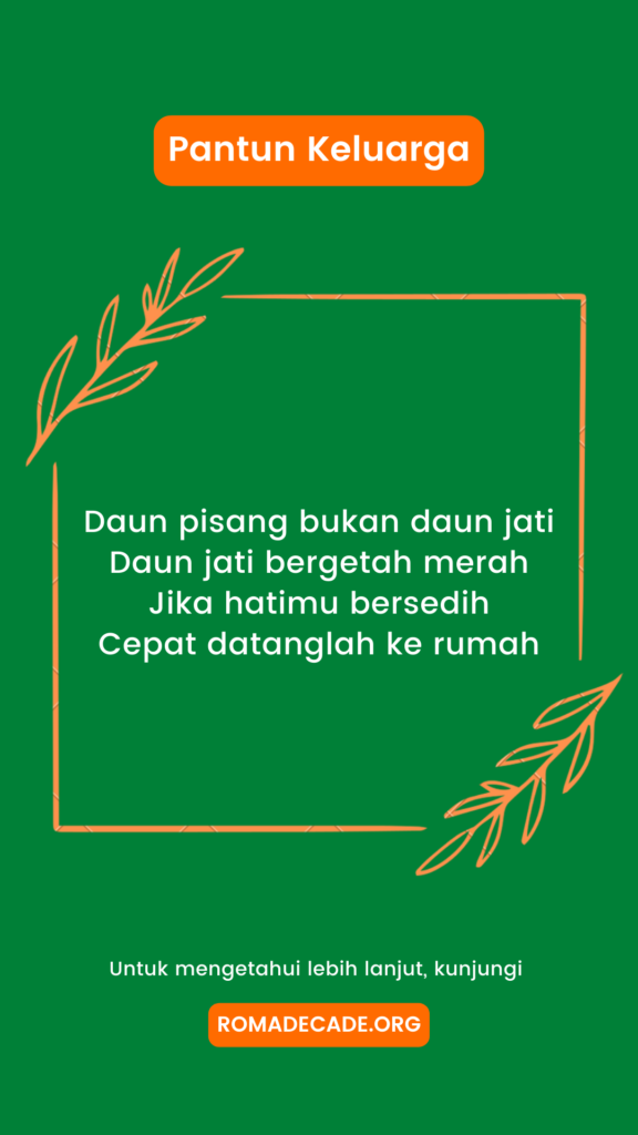 2. Pantun Keluarga Selalu Bersatu