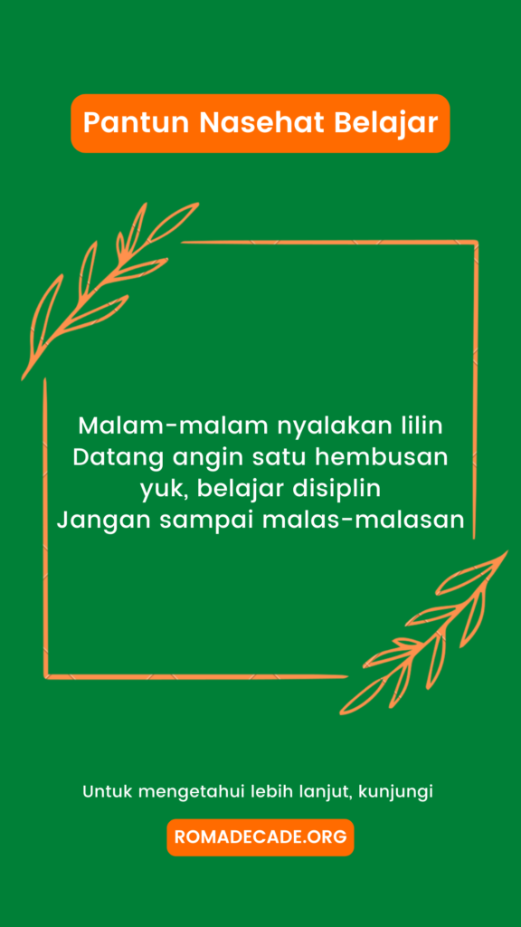 2. Pantun Nasehat Belajar Online