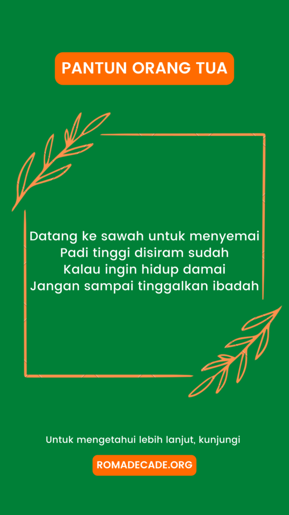 2. Pantun Orang Tua Terkait Keagamaan