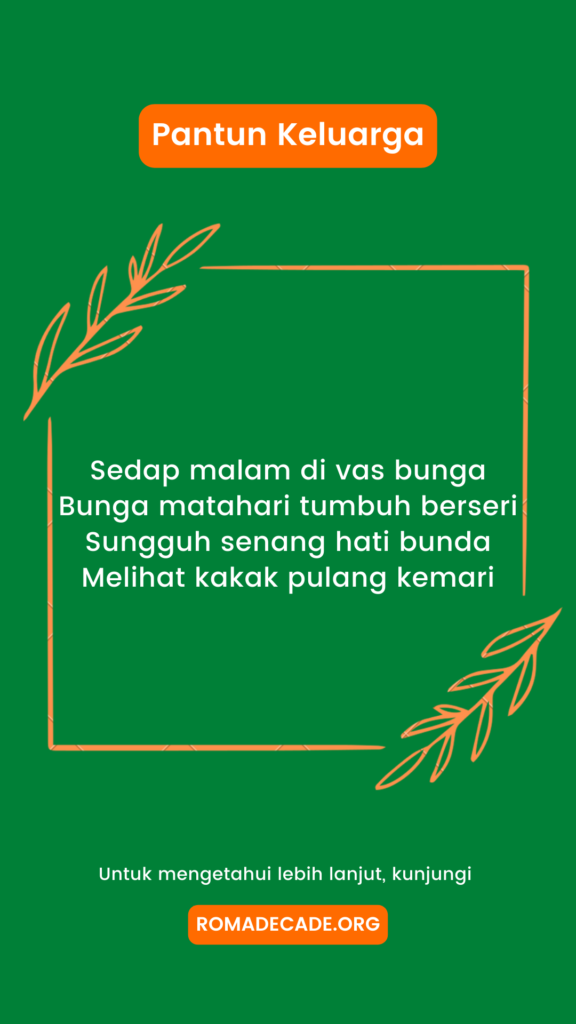 3. Pantun Keluarga Yang Berbahagia