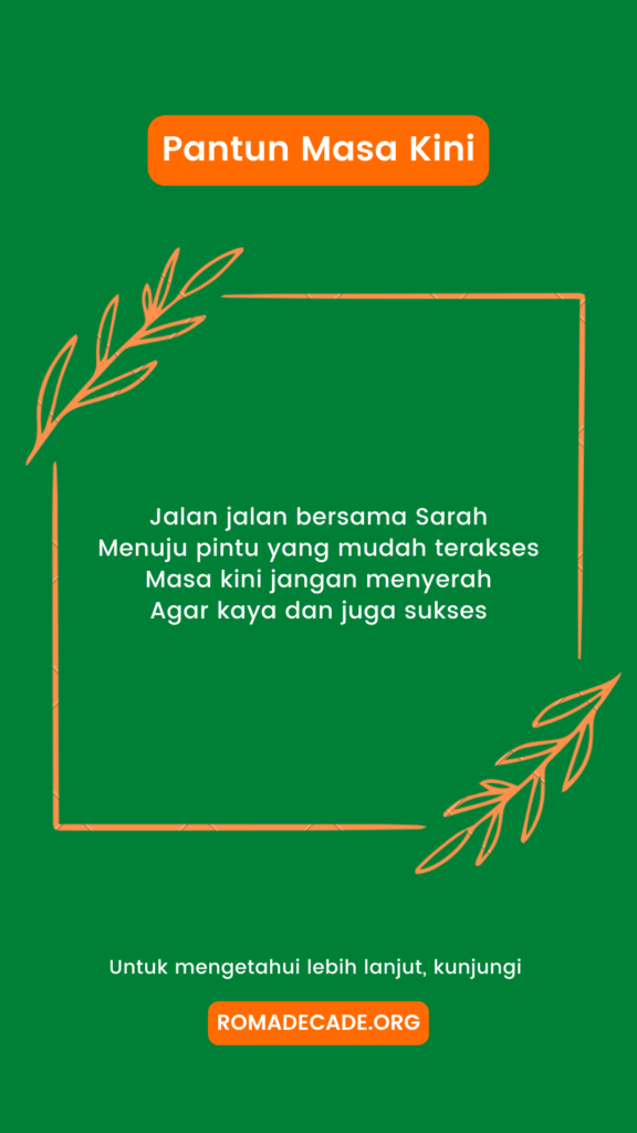 3. Pantun Masa Kini Inspiratif