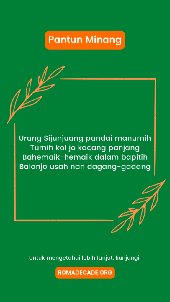 3. Pantun Minang Nasehat