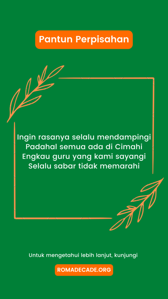 3. Pantun Perpisahan Untuk Guru