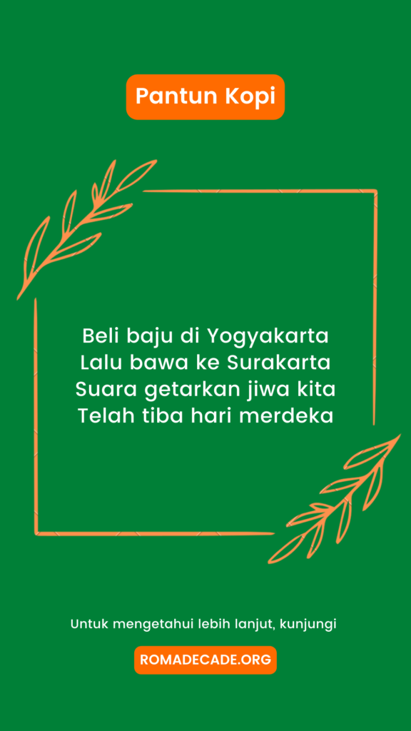 4. Pantun Bertema Kemerdekaan Tapi Jadul