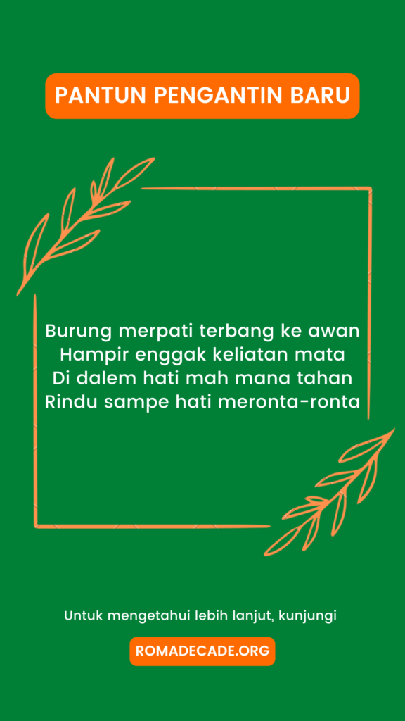 4. Pantun Pengantin Betawi