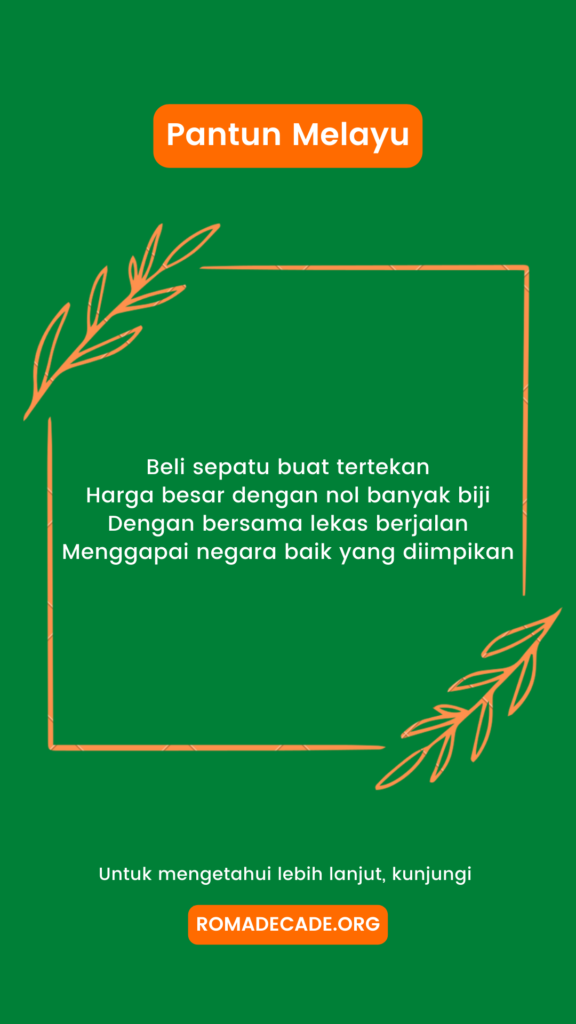 6. Pantun Melayu Tunjuk Ajar Atau Nasehat