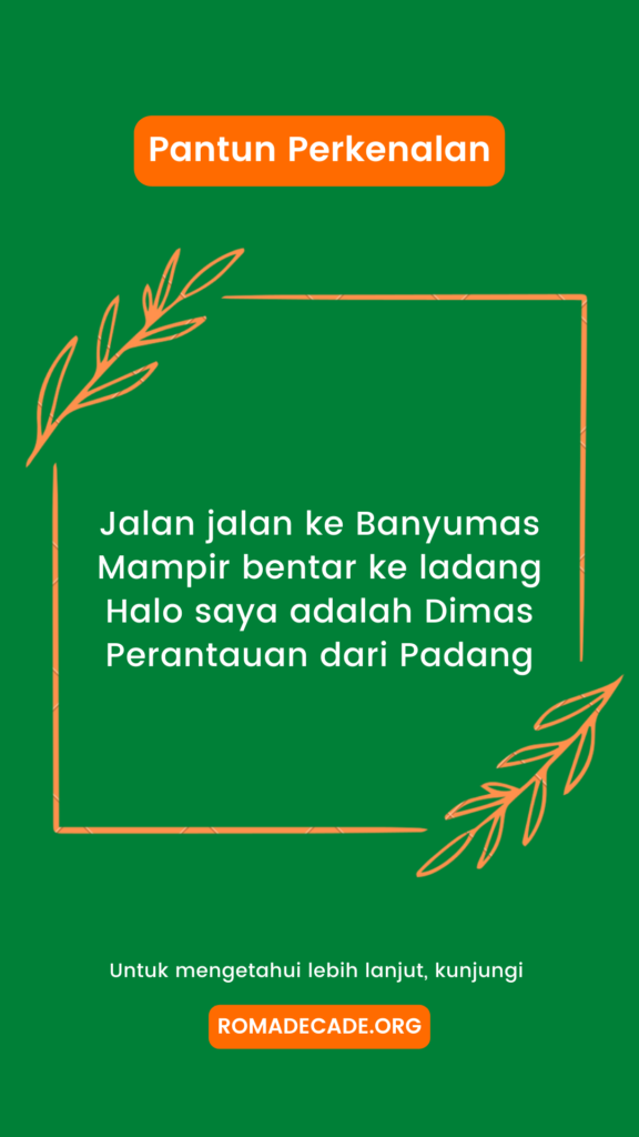 6. Pantun Tentang Perkenalan Yang Terbaru