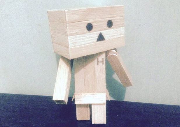 Gambar Kerajinan Boneka Danbo Dari Stik Es Krim