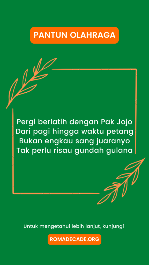 Pantun Olahraga Untuk Jenis Cabang Atletik