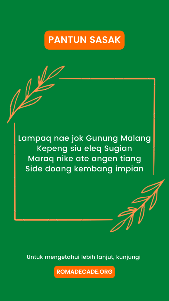 Pantun Sasak Mengenai Rasa Cinta