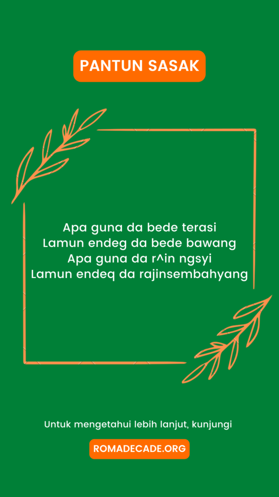 Pantun Sasak Yang Religius