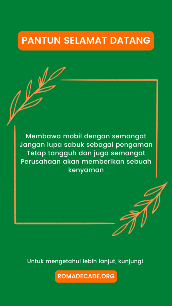 Pantun Selamat Datang Karyawan Baru