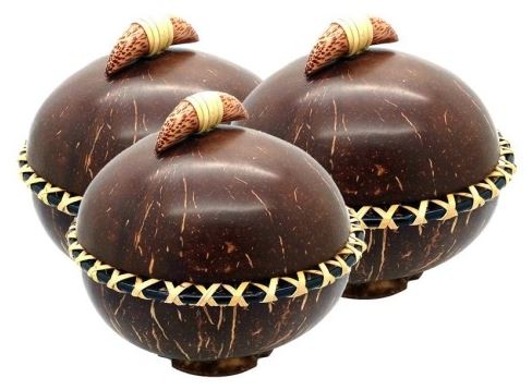 Gambar Kerajinan Toples Dari Tempurung Kelapa