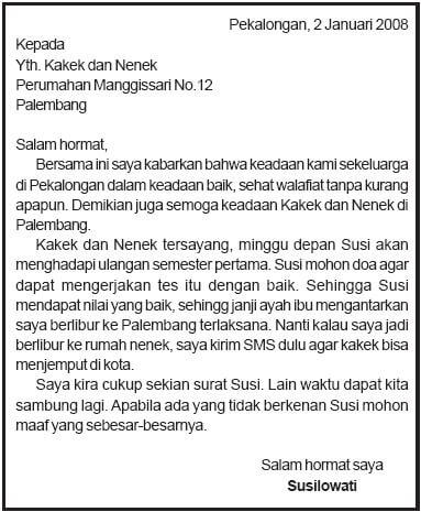 Contoh Surat Untuk Nenek Mengajak Liburan