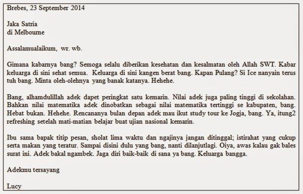 Contoh Surat Untuk Orang Tua Pacar