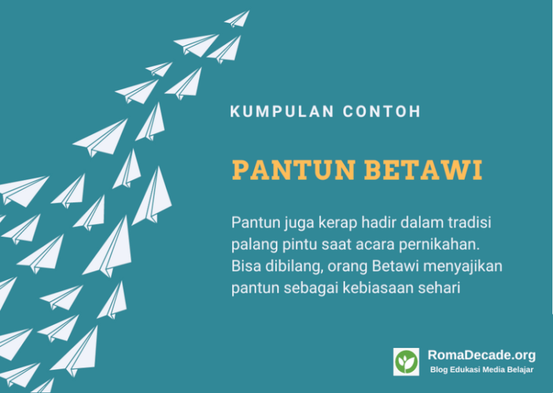 35+ Pantun Betawi : Lucu, Sindiran, Ngajak Ngopi dan Nasehat