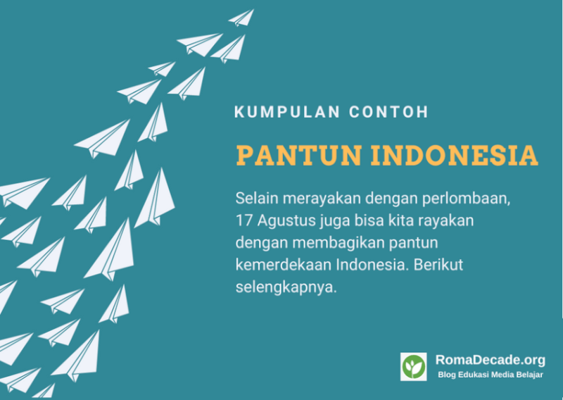 54+ Pantun Indonesia : Lucu, Tangguh Maju dan Nasehat Tumbuh