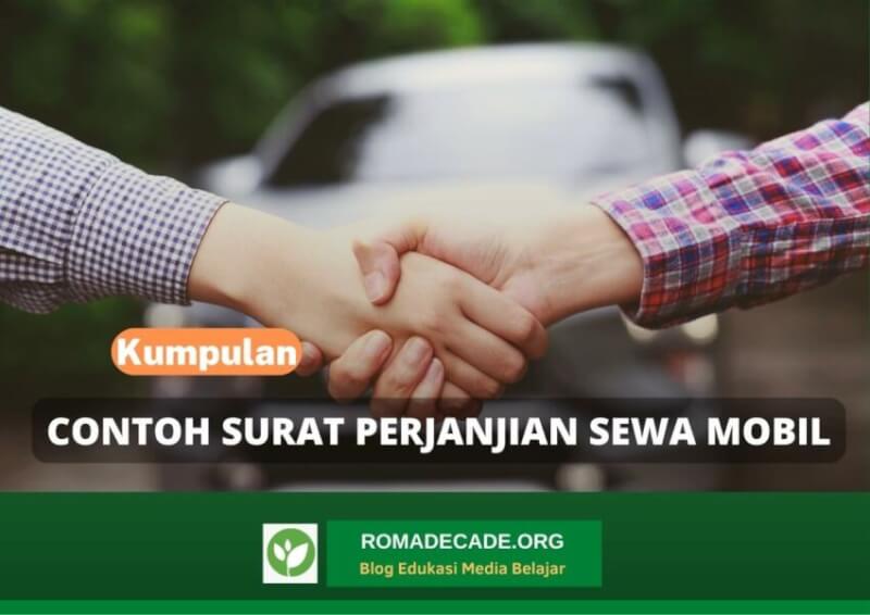 Contoh Surat Perjanjian Sewa Mobil