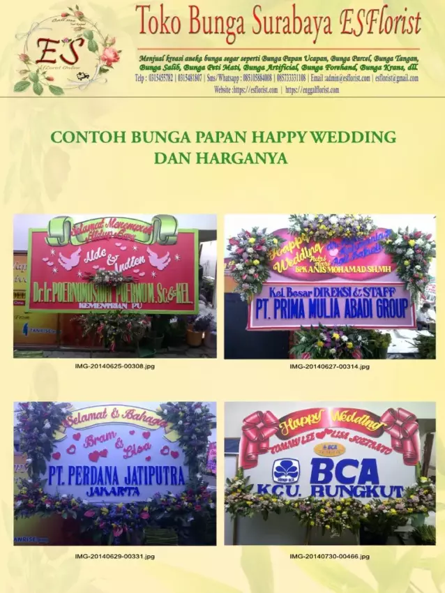 Surat Penawaran Toko Bunga Ke Wedding Organizer