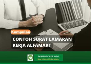 Contoh Surat Lamaran Kerja Alfamart