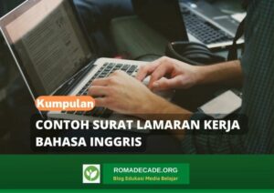 Contoh Surat Lamaran Kerja Bahasa Inggris