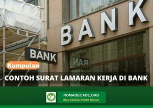 Contoh Surat Lamaran Kerja Di Bank