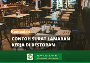 Contoh Surat Lamaran Kerja Di Restoran