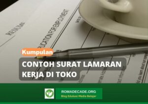 Contoh Surat Lamaran Kerja Di Toko